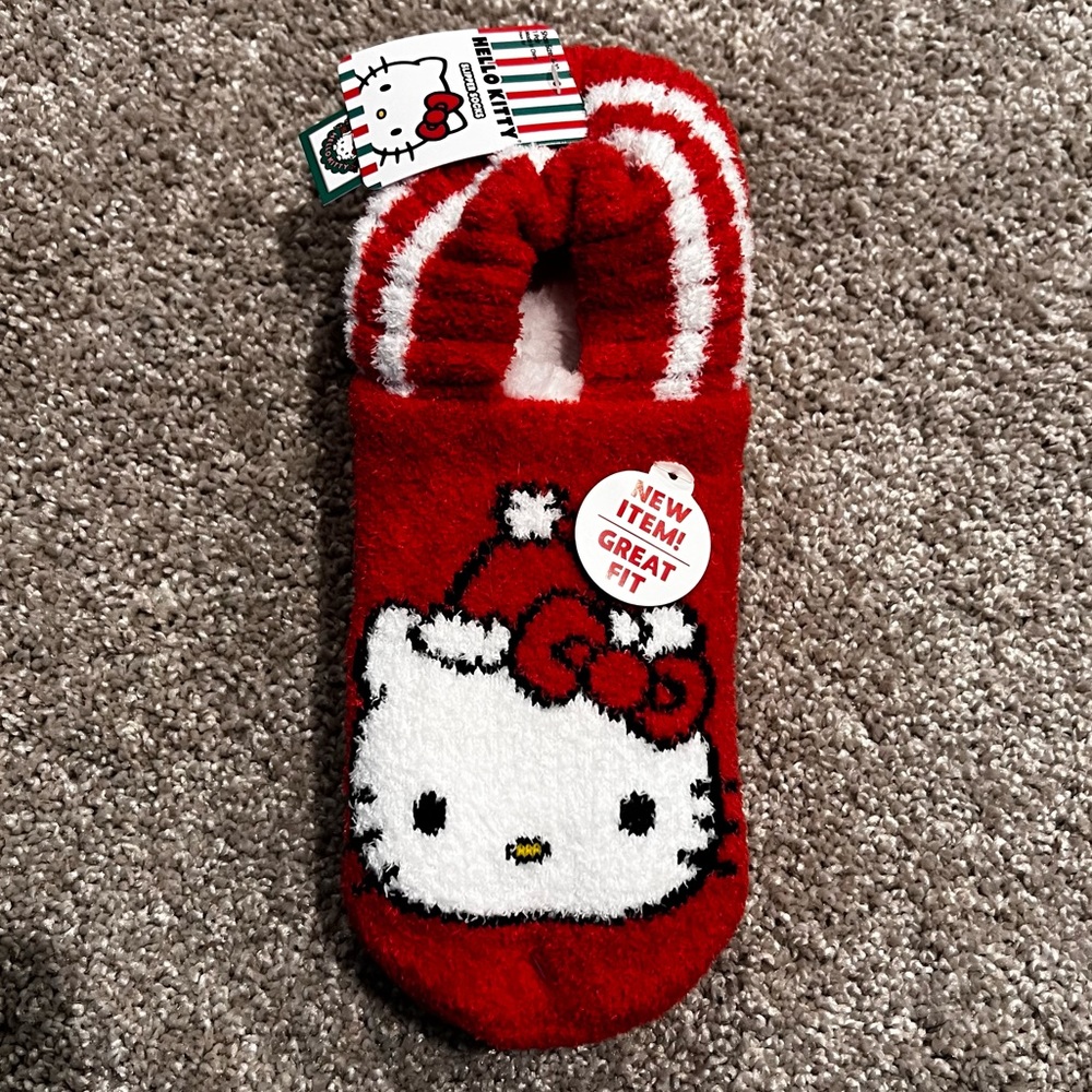Hello Kitty Christmas Slipper Sock